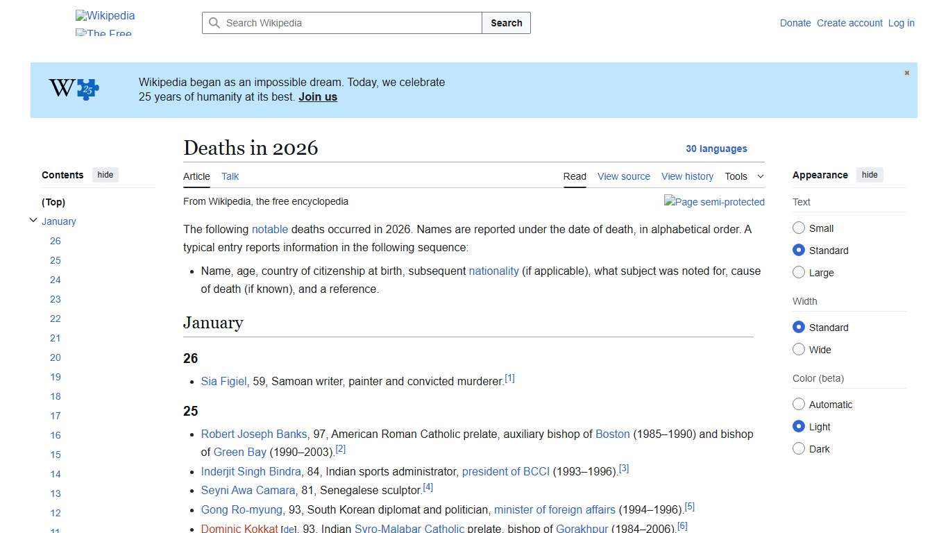 Deaths in 2026 - Wikipedia